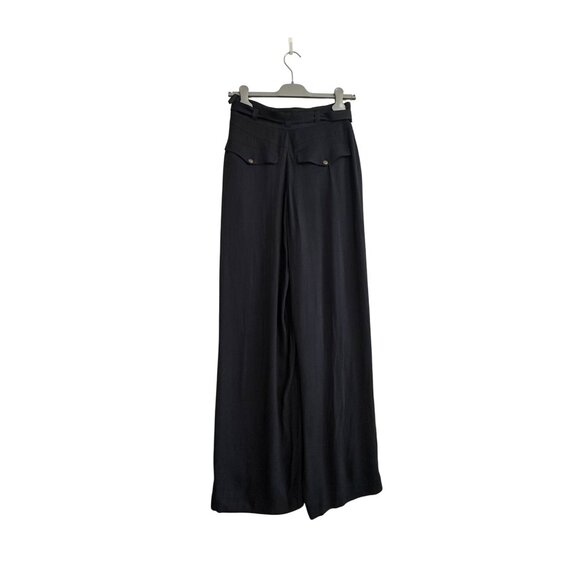 Ulla Johnson Alandra Wide Leg Pants Raven Black Size 4 NWT $425 - Picture 4 of 16
